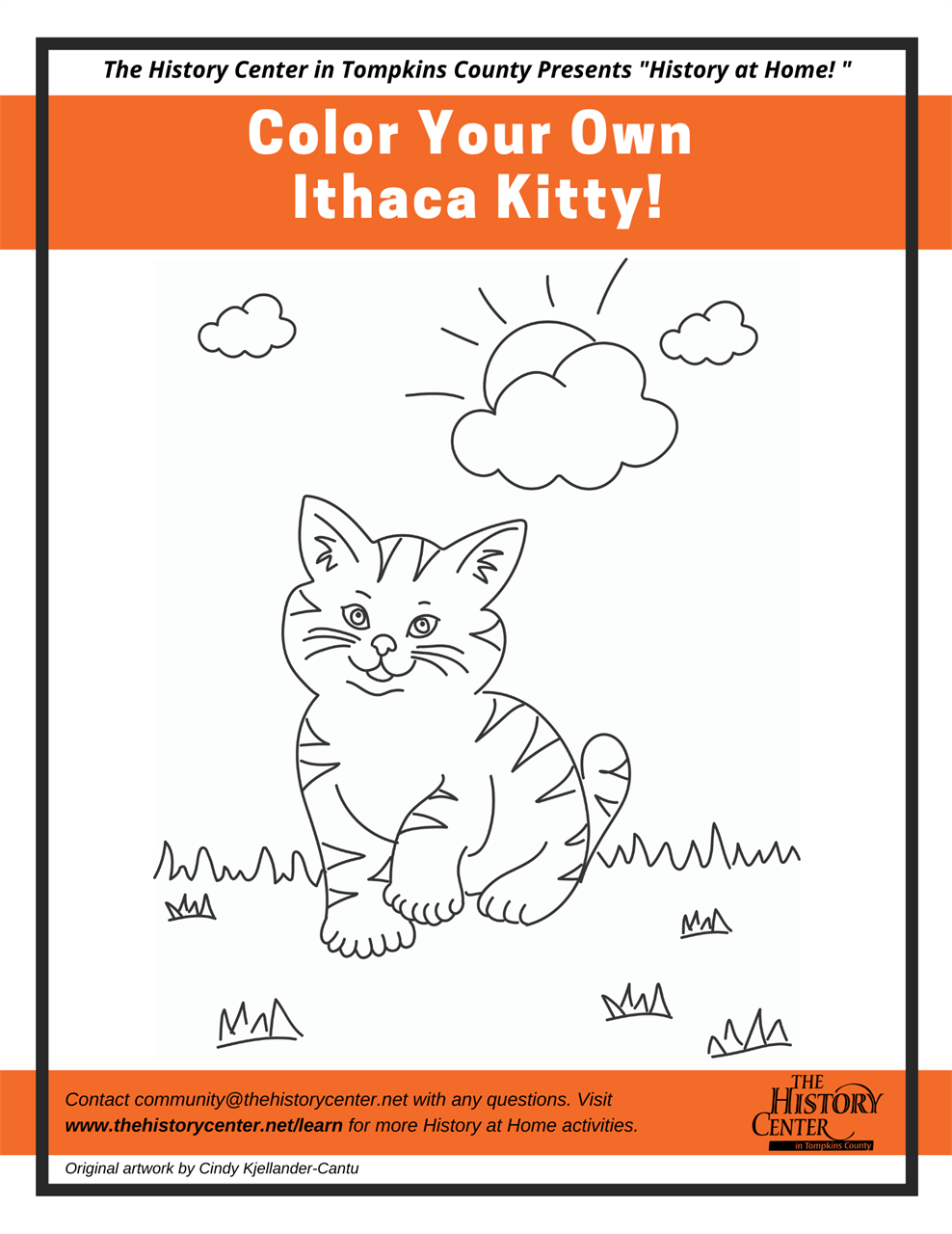 "Color Your Own Ithaca Kitty!"